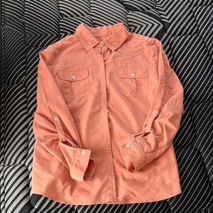 Chico's Coral Button-Up Blouse